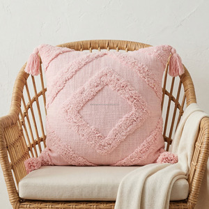 <b>White</b> Elegant Tufted <b>Sofa</b> Cushion <b>Cover</b> 30x50 Lightweight Durable Handwoven Cotton Style Tufted Lumbar Pillowsham - Product Image 5