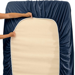 Drap de lit en coton uni, tissu doux, couverture de chambre à coucher, literie, textile de maison, drap de lit en coton rayé - Product Image 4