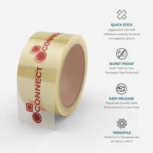 Cinta Adhesiva Transparente Impresa Personalizada, Cinta de Embalaje BOPP con Logotipo Impreso - Product Image 4