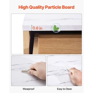 Cómoda Moderna Minimalista de 6 Cajones con Diseño Acordonado, Cajonera de Madera con Dispositivo Antivuelco Deslizante, Armario Acordonado para Dormitorio - Product Image 5