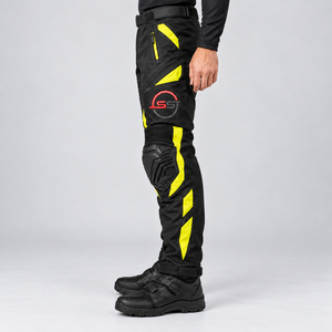 Pantalon de moto de qualité supérieure avec tissu résistant, coupe confortable, design protecteur, construction respirante pour la conduite à moto - Product Image 4
