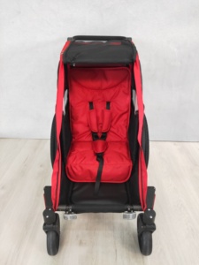 Remorque-poussette pour bébé TC-2024S, fonctionnalité 3-en-1 (poussette/remorque de jogging/remorque de vélo), suspension indépendante, design léger - Product Image 6
