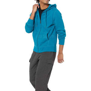 Sudaderas con capucha para hombre con cremallera completa, servicio personalizado OEM, alta calidad, 100% algodón. - Product Image 4