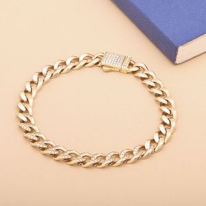 Bracelet chaîne plaqué or rose 0,84 carat avec fermoir flèche diamanté, bijoux unisexes de luxe pour tous les jours - Product Image 4