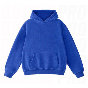 Sudadera con Capucha Extra Grande para Hombre, Sudadera para Parejas, Algodón Grueso con Lavado Ácido Vintage y Forro Polar Acogedor - Product Image 1