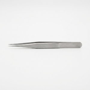 Pinzas Oftálmicas para Joyeros No. Pinzas Quirúrgicas de Precisión Rectas de Tres Puntas, Acero Inoxidable, Punta Fina, Instrumento Quirúrgico - Product Image 1