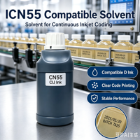 Tinta dan Makeup K CN55, Pencetakan Tajam dan Andal untuk Printer Inkjet K, untuk Printer K Cij