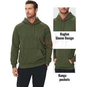 Vente directe usine – Sweats à capuche amples en molleton de coton mélangé, couleur unie, pour l'hiver, marque privée, pour tenue décontractée - Product Image 3