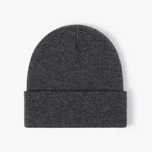 Beanie Hat 100% Acrylic Jacquard Knitted Ripped Unisex <b>Winter</b> <b>Cap</b> Solid Color Casual Outdoor for Adults 58-60CM Head - Product Image 2