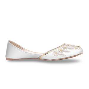 <b>Silver</b> Fancy Khusa EC8381 Women's <b>Flats</b> - Product Image 3