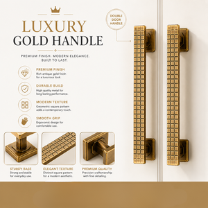Elegante Tirador de Latón con Diseño Resistente de Primera Calidad y Acabado PVD en Oro Rosa, Negro Mate para Entrada Residencial - Product Image 5