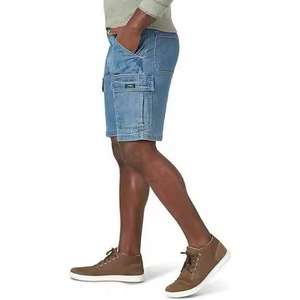 Pantalones cortos de mezclilla cómodos de cintura baja para hombre, pantalones cortos de mezclilla personalizados para hombre - Product Image 6