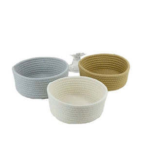 Cute Animal Cotton Rope Storage <b>Baskets</b>-Flexible <b>Foldable</b> Multifunctional Decorative Woven Organizers for Nursery Kids' Room - Product Image 1