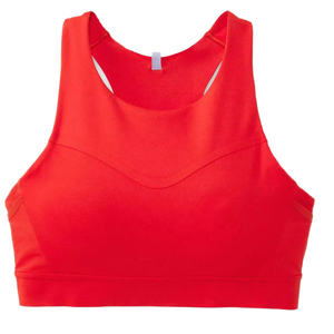 Soutien-gorge de sport dos nageur rouge léger à maintien élevé pour femme, avec logo frontal, respirant, design col en U, écologique, séchage rapide pour le yoga - Product Image 1