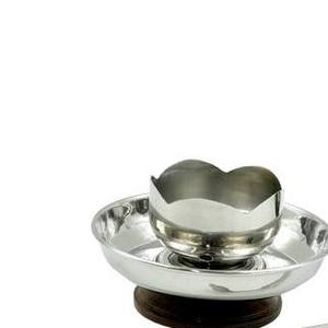 Wholesale Portable Silver Metal <b>Bakhoor</b> Burner with Wood Handle Bulk Arabian Mabkhara <b>Oud</b> Incense Holder Set with Tongs - Product Image 5