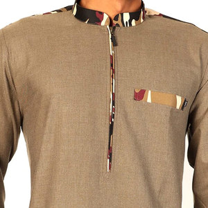 <b>Men</b> Juba Muslim Traditional Long Robe Islamic Modest Clothing Comfortable Loose Fit Breathable Fabric Long Sleeve - Product Image 6
