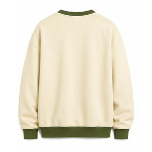 Sweat-shirt épais pour homme, pull en molleton chaud en coton, manches longues, ourlet côtelé, confortable, vêtement décontracté - Product Image 5