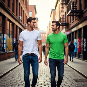 Camiseta Casual Premium para Hombre, 210 g/m², Jersey de Verano, Cuello Redondo, Impresión Digital, Alta Calidad, Ecológica, Secado Rápido, Transpirable, Manga Corta - Product Image 3