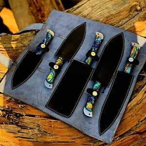 Ensemble de couteaux de chef THEWIZ CRAFTS en acier à haute teneur en carbone, faits main, durables, de haute qualité, ambidextres, pour la cuisine et la découpe des os - Vente en gros personnalisée - Product Image 2