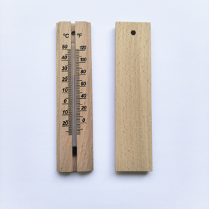 เทอร์โมมิเตอร์ไม้แบบสั้น RAPITECH สำหรับใช้ในบ้าน ช่วงอุณหภูมิ -20~50 องศาเซลเซียส ไม่ต้องใช้พลังงาน ใช้ได้ทั้งภายใน/ภายนอกอาคาร - Product Image 2