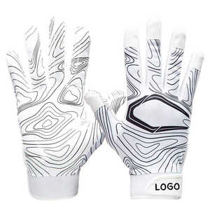 Gants de football américain personnalisés de haute qualité, en latex imperméable, avec écran tactile, design de votre propre logo, impression thermique personnalisée, unisexe - Product Image 1