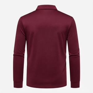 Camiseta de Manga Larga para Hombre con Bordado Personalizado, Fabricante de Marca Privada, Camiseta de Manga Larga para Hombre de Algodón Suave, Informal y de Negocios - Product Image 2