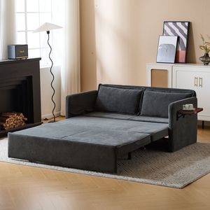 Canapé-lit convertible 3-en-1 pour adulte avec table pliante pratique et port USB Type-C, fauteuil-lit escamotable - Product Image 5