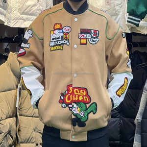 Veste universitaire de haute qualité pour l'hiver avec logo personnalisé et broderie Veste de baseball universitaire pour hommes avec fermeture Blouson bombardier Lot en stock - Product Image 6