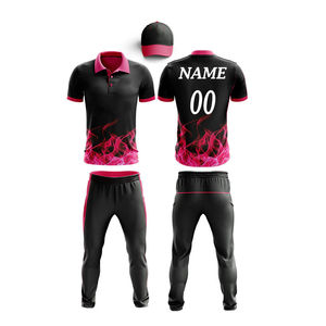 2026 Light Weight Comfortable Polyester Short Sleeve Cricket Uniforms Factory Made with New Design OEM Service Available - Product Image 6