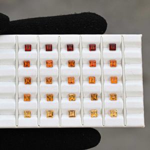 Piedra preciosa suelta facetada de corte cuadrado de citrino Natural de alta demanda de 3,5mm para joyería, ofertas de tendencia al por mayor, comprar al fabricante - Product Image 3