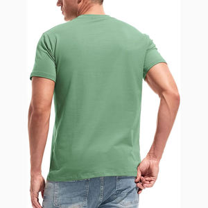 Camiseta de Manga Corta con Cuello Redondo de Primera Calidad, Camisetas para Hombre Cómodas y de Alta Calidad, MOQ Bajo 2026, Corte Ajustado - Product Image 2