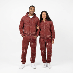 Conjunto de Dos Piezas, Estilo 2026, Sudadera con Capucha y Pantalones Deportivos, Cómodo, Casual, Moderno, de Felpa Gruesa, con Estampado - Product Image 6