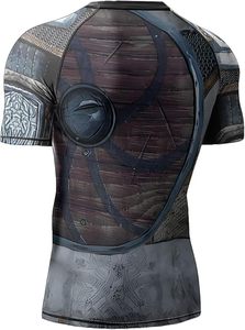 Rashguard MMA personnalisé avec logo pour hommes – Créez vos propres manches sublimées pour la gym et le BJJ – Rashguard imprimé pour homme - Product Image 2