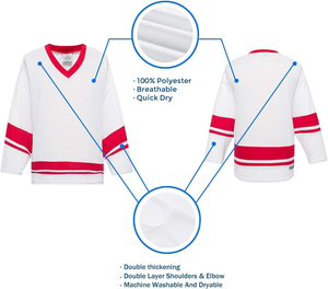 Jersey Profesional de Hockey sobre Hielo de Secado Rápido, Ropa Deportiva para Equipos, Fabricante Premium, Pedidos al por Mayor - Product Image 4