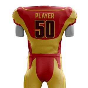 Conjunto de Uniforme de Fútbol Americano con Colores Personalizados del Equipo, Sublimado Completo, 100% Poliéster, Transpirable y de Secado Rápido para Adultos - Product Image 4