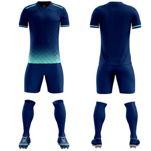 Venta al por Mayor en Línea, Uniforme Deportivo Personalizado de Alta Calidad OEM 100% Poliéster, Conjunto Completo de Jersey de Entrenamiento Deportivo, Uniforme de Fútbol Unisex Transpirable - Product Image 2