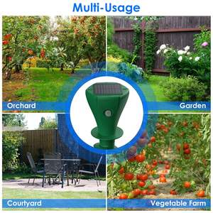 เครื่องไล่หนูตุ่นพลังงานแสงอาทิตย์แบบกันน้ำ 8 ชิ้น สำหรับไล่หนูตุ่น หนูโกเฟอร์ หนูกราวด์ฮอค หนูวอลส์ - ระบบควบคุมศัตรูพืชกลางแจ้งแบบสั่นสะเทือน - Product Image 5