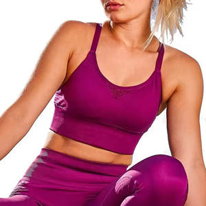 Soutien-gorge de sport à maintien élevé pour femme avec fermeture éclair sur le devant et bretelles réglables, soutien-gorge de course rembourré pour un confort et des performances maximum - Product Image 1