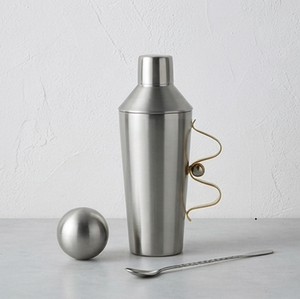 Shaker à cocktails de qualité supérieure avec base en laiton patiné, design artisanal, ensemble d'outils de bar pour la maison et les fêtes - Product Image 3