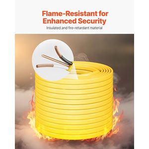 Cavo Elettrico Residenziale NM-B 14AWG/2C con Anima in Rame ad Alta Purezza, Guaina in PVC, Non Metallico, per Interni - Product Image 4