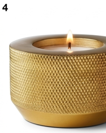 METAL WAVE Royal <b>Touch</b> Elegant Cylindrical Metal Plated Handmade Durable Matte Customizable Tea <b>Light</b> Candle Holder Home - Product Image 6