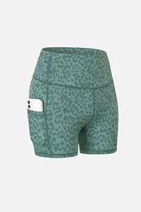 Shorts de Yoga de Cintura Alta Sin Costuras al por Mayor Personalizados para Mujer, con Efecto Tie-Dye y Realce de Glúteos, Ideales para Gimnasio y Entrenamiento Deportivo - Product Image 3