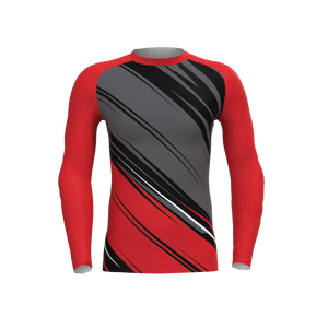 เสื้อรัดกล้ามเนื้อผู้ชายสำหรับ BJJ MMA มวย ชกมวย ระบายอากาศได้ดี พิมพ์ลายด้วยความร้อน OEM แห้งเร็ว ป้องกันแบคทีเรีย ผลิตจากผ้าสแปนเด็กซ์/ไนลอน - Product Image 6