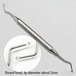 ชุดเครื่องมือทันตกรรม BAFA SURGICAL INSTRUMENTS 3 ชิ้น แบบสองด้าน - ชุดขูดหินปูนสแตนเลสสตีล สำหรับทำความสะอาดช่องปากอย่างล้ำลึก (สำหรับคลินิก) - Product Image 2