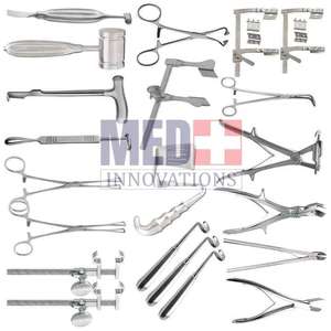 Med Innovation Ensemble d'instruments de poitrine de 31 pièces, ensemble de chirurgie thoracique Ensemble de chirurgie thoracique Instruments thoraciques Instruments chirurgicaux - Product Image 3