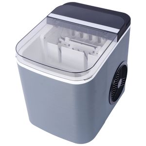 Macchina per il ghiaccio portatile da banco, autopulente, 9 cubetti in 6 minuti, 12 kg al giorno, con cestello e paletta - Product Image 2