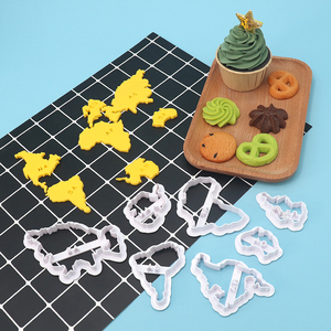 Sept Continents 3D plastique carte <span class=keywords><strong>du</strong></span> <span class=keywords><strong>monde</strong></span> forme emporte-pièces <span class=keywords><strong>7</strong></span> pièces Fondant et coupe-gâteau cuisson décoration pâtisserie outils - Product Image 3