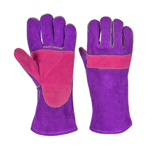 Gants de soudage en cuir de vachette renforcé, antistatiques, antidérapants, pour la sécurité industrielle, protection des mains robuste, sécurité - Product Image 4