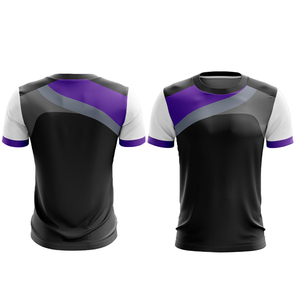 เสื้อยืดกีฬาแห้งเร็วสำหรับผู้ชายผู้หญิง ฟิตเนส วิ่ง เสื้อยืดกีฬา OEM พร้อมลายพิมพ์แบบ Sublimation ODM OEM ผู้ผลิตเสื้อผ้ากีฬา - Product Image 3