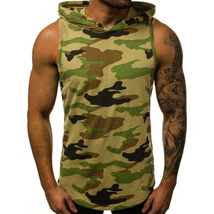Nouveau Débardeur Homme 2027 Streetwear Sans Manches, T-shirt de Sport à Capuche pour Homme, Gilet de Basketball Haute Élasticité pour Musculation et Fitness - Product Image 5